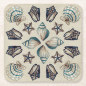 Kaleidoskop I Rechteckiger Pappuntersetzer (Vorderseite)