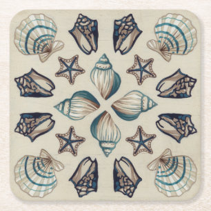 Kaleidoskop I Rechteckiger Pappuntersetzer