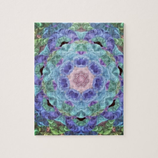 Kaleidoskop in blau... puzzle (Vertikal)