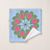 Kaleidoskop Kaladium Leaf Badhandtuch Set (Waschlappen)