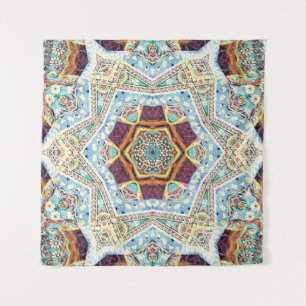 Kaleidoskop-Keramik: Abstrakte Oberflächentextur Wandteppich