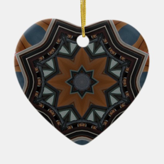 Kaleidoskop Keramik Ornament (Vorne)
