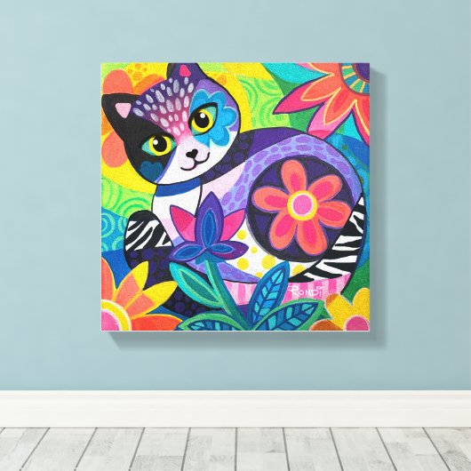 Kaleidoskop Kitty Leinwanddruck (Insitu (Holzboden))