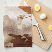 Kaleidoskop-Kuhmuster Geschirrtuch (Viertel Falte)