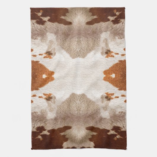 Kaleidoskop-Kuhmuster Geschirrtuch (Vertikal)
