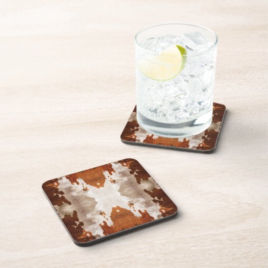 Kaleidoskop-Kuhmuster Getränkeuntersetzer (Rechte Seite)