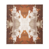 Kaleidoskop-Kuhmuster Notizblock (Vorderseite)