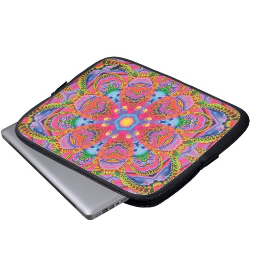 Kaleidoskop Laptopschutzhülle (Vorne Knopf)