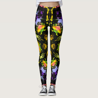 Kaleidoskop-Leggings aus verkettetem Glas Leggings