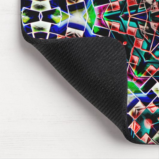 Kaleidoskop-Leinwand aus Kunststoff oder Leder Mousepad (Ecke)
