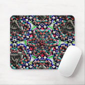 Kaleidoskop-Leinwand aus Kunststoff oder Leder Mousepad (Mit Mouse)