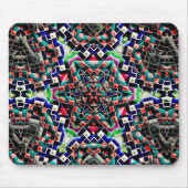 Kaleidoskop-Leinwand aus Kunststoff oder Leder Mousepad (Vorne)