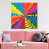 Kaleidoskop-Leinwand Leinwanddruck (Insitu (Wohnzimmer))