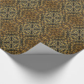 Kaleidoskop Leopard Fur Muster Geschenkpapier (Ecke)
