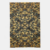 Kaleidoskop Leopard Fur Muster Geschirrtuch (Vertikal)