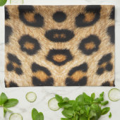 Kaleidoskop Leopard Fur Muster Handtuch (Gefaltet)