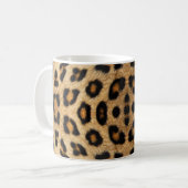 Kaleidoskop Leopard Fur Muster Kaffeetasse (Vorderseite Links)