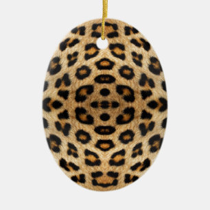 Kaleidoskop Leopard Fur Muster Keramikornament