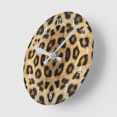 Kaleidoskop Leopard Fur Muster Runde Wanduhr (Winkel)