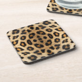Kaleidoskop Leopard Fur Muster Untersetzer (Linke Seite)