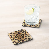 Kaleidoskop Leopard Fur Muster Untersetzer (Rechte Seite)