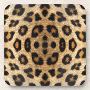 Kaleidoskop Leopard Fur Muster Untersetzer