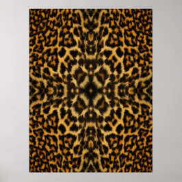 Kaleidoskop Leopard Fur Musterposter Poster