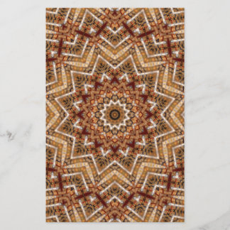 Kaleidoskop Light Brown Star Briefpapier