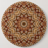 Kaleidoskop Light Brown Star Button (Vorderseite)
