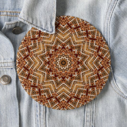 Kaleidoskop Light Brown Star Button (Beispiel)
