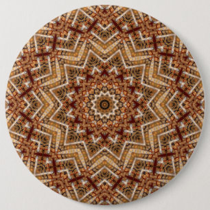 Kaleidoskop Light Brown Star Button