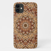 Kaleidoskop Light Brown Star Case-Mate iPhone Hülle (Rückseite)