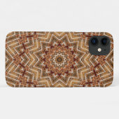 Kaleidoskop Light Brown Star Case-Mate iPhone Hülle (Rückseite (Horizontal))