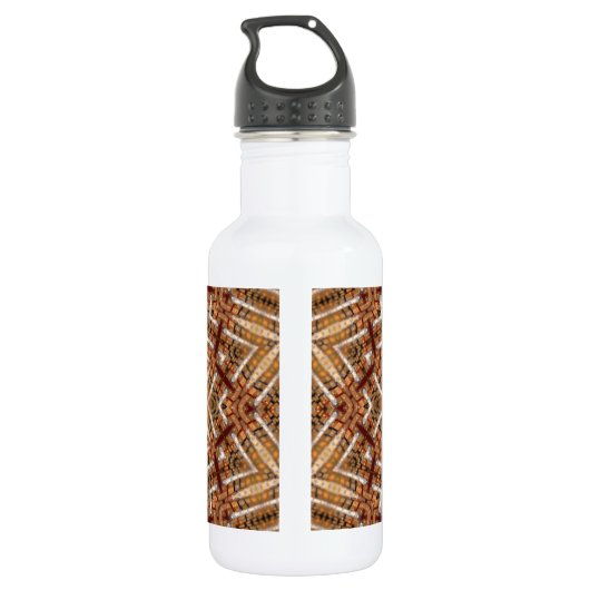 Kaleidoskop Light Brown Star Edelstahlflasche (Rückseite)