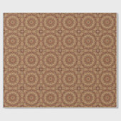 Kaleidoskop Light Brown Star Geschenkpapier (Flach)
