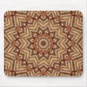 Kaleidoskop Light Brown Star Mousepad (Vorne)