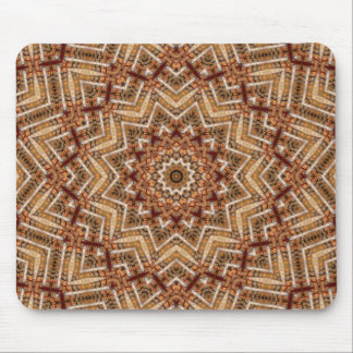 Kaleidoskop Light Brown Star Mousepad