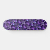 Kaleidoskop Lila Abstraktes Fraktal Psychedelisch Skateboard (Horizontal)