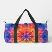 Kaleidoskop Lila Duffle Bag (Vorderseite)