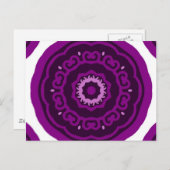 Kaleidoskop lila postkarte (Vorne/Hinten)