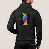 Kaleidoskop Mädchen: Front Zipper Hoodie (Rückseite)