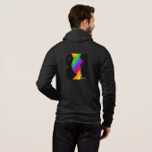 Kaleidoskop Mädchen: Front Zipper Hoodie (Schwarz voll)