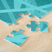 Kaleidoskop Mandala Art Energy Blume Türkis Puzzle (Seite)