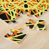 Kaleidoskop Mandala Art Energy Blumen Yellow Puzzle (Seite)