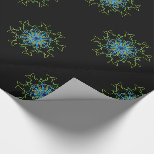 Kaleidoskop Mandala Art Gift Wrapping Paper 2 Geschenkpapier (Ecke)