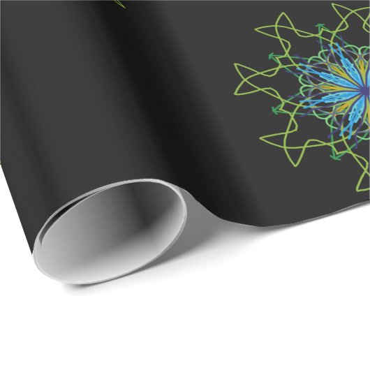 Kaleidoskop Mandala Art Gift Wrapping Paper 2 Geschenkpapier (Rolleneckpunkt)