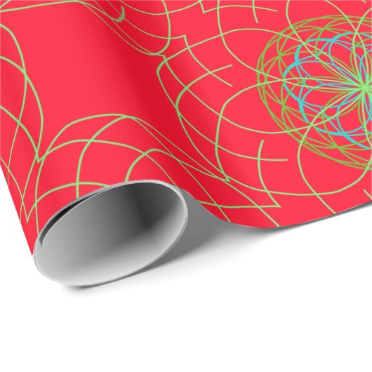 Kaleidoskop Mandala Art Gift Wrapping Paper 3 Geschenkpapier (Rolleneckpunkt)