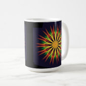 Kaleidoskop Mandala Blume-21855 Kaffeetasse (VorderseiteRechts)