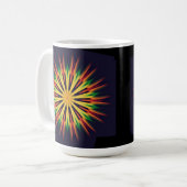 Kaleidoskop Mandala Blume-21855 Kaffeetasse (Vorderseite Links)