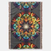 Kaleidoskop Mandala Blume Design-23091 Decke (Vorderseite Vertikal)